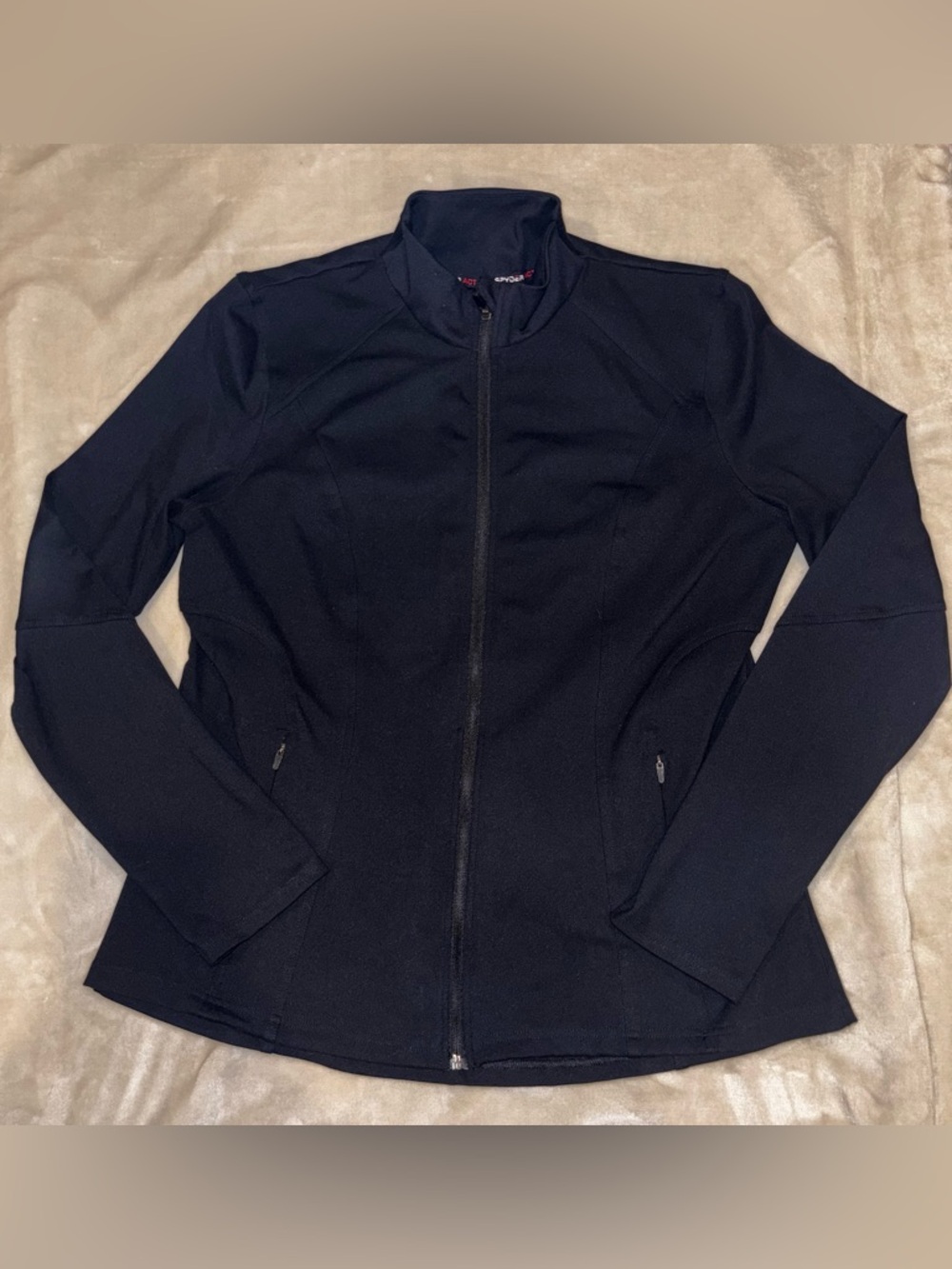 Spyder Women's Black Full-Zip Bomber Jacket - Winded